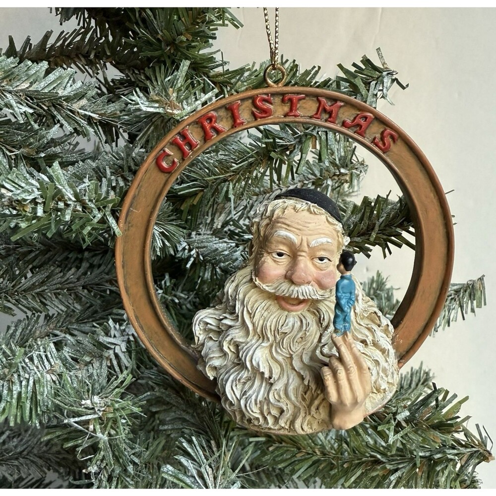 Norman Rockwell The Saturday Evening Post Collection Ornament 1998 Santa & Child